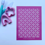 Floral Tiles Silk Screen 175