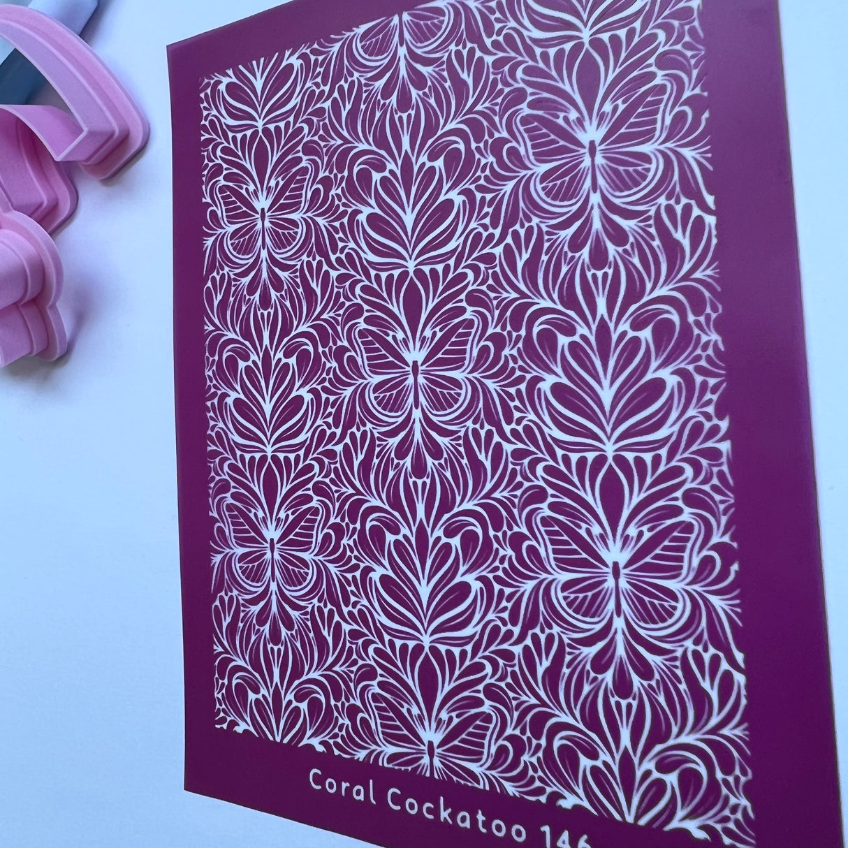 Art Nouveau Butterflies Silk Screen 146