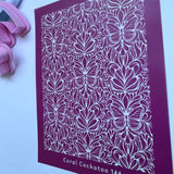 Art Nouveau Butterflies Silk Screen 146