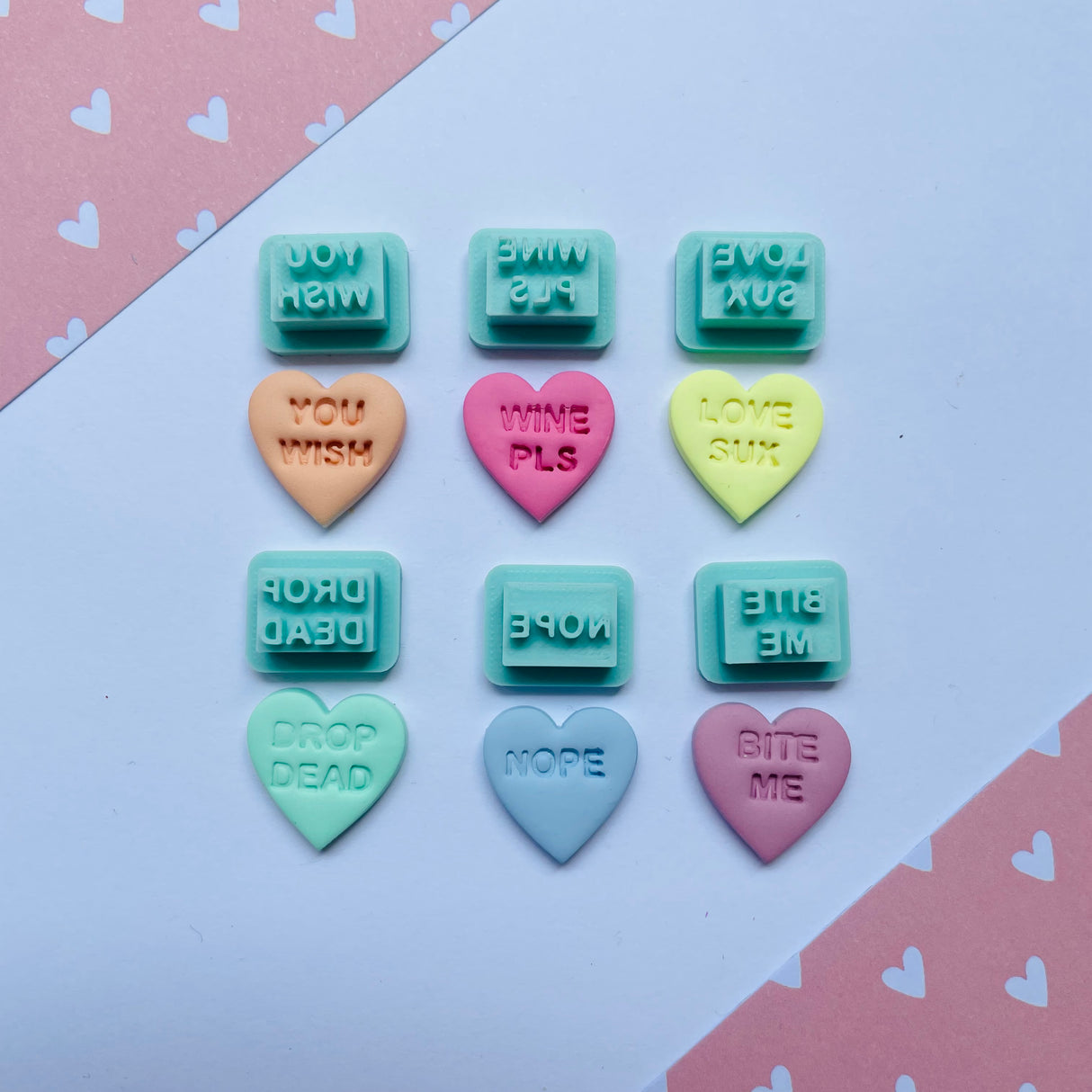 Candy Heart Stud Packs