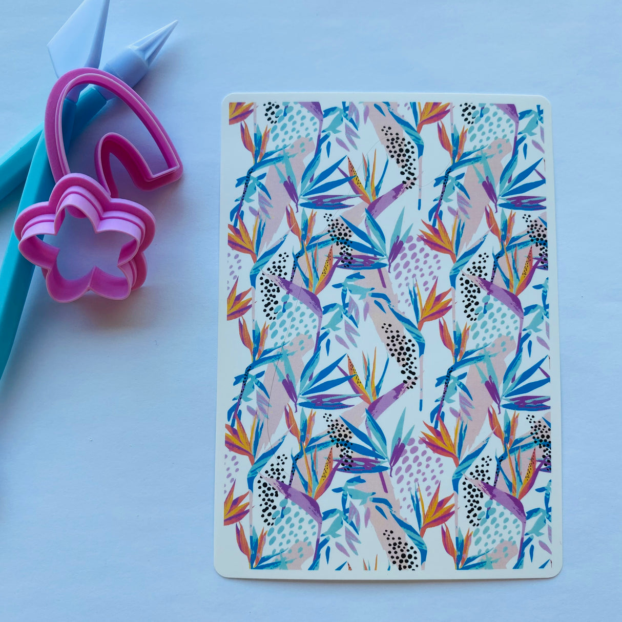 Watercolour Boho Birds of Paradise Waterslide Transfer Decal