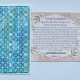 Watercolour Blue Mini Kitchen Tiles Waterslide Transfer Decal