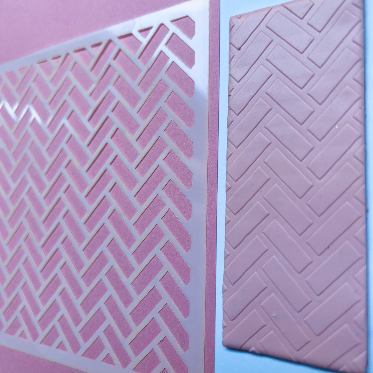 Herringbone Stencil