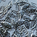 Leaf Charms - Stainless Steel - 20 pack