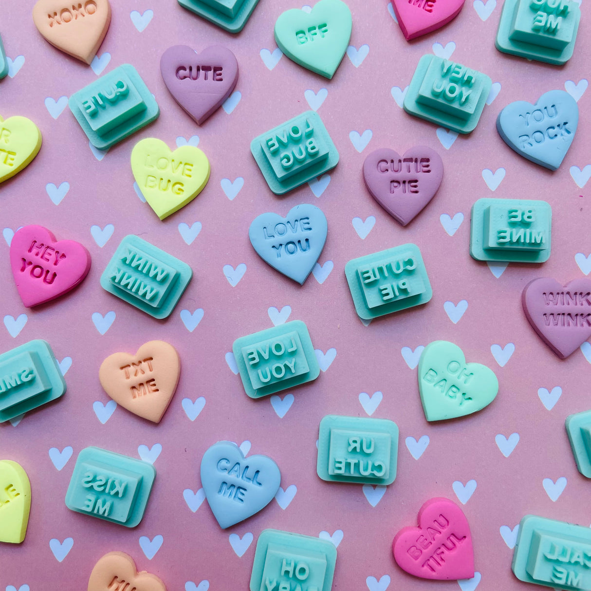 Candy Heart Stamps