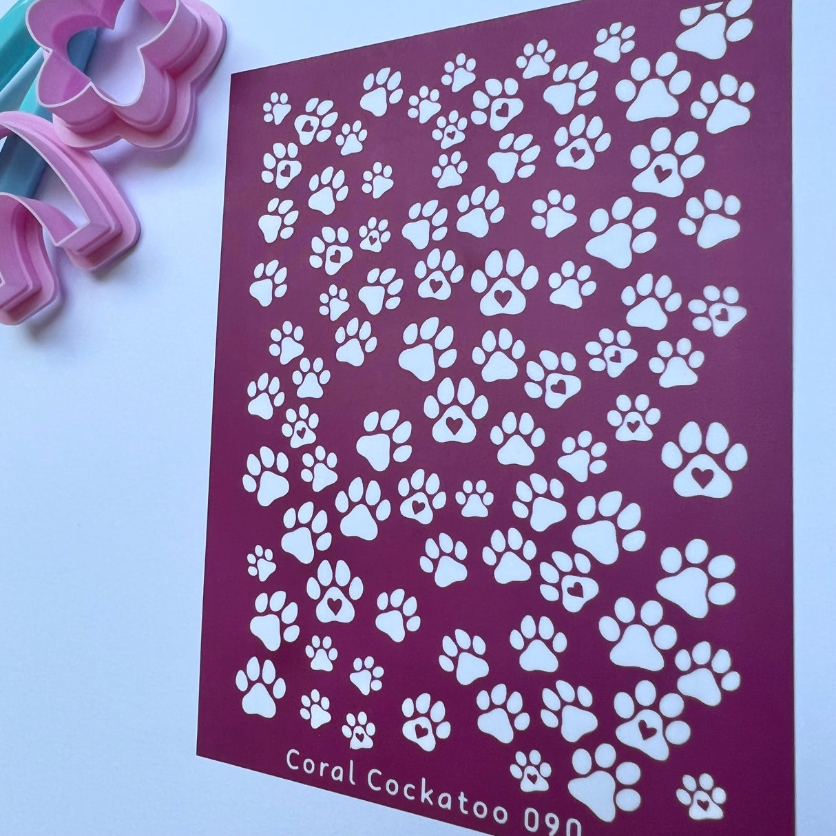 Pawprints of Love Silk Screen