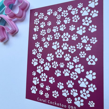 Pawprints of Love Silk Screen