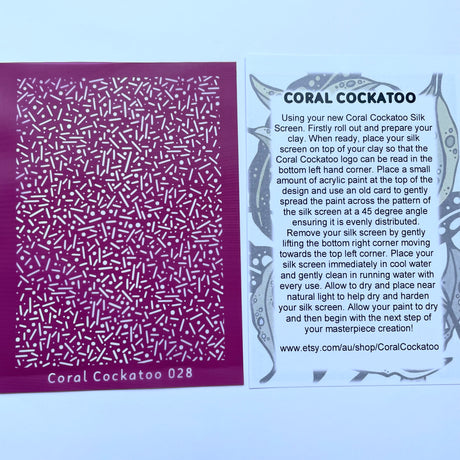 Micro Sprinkles Silk Screen