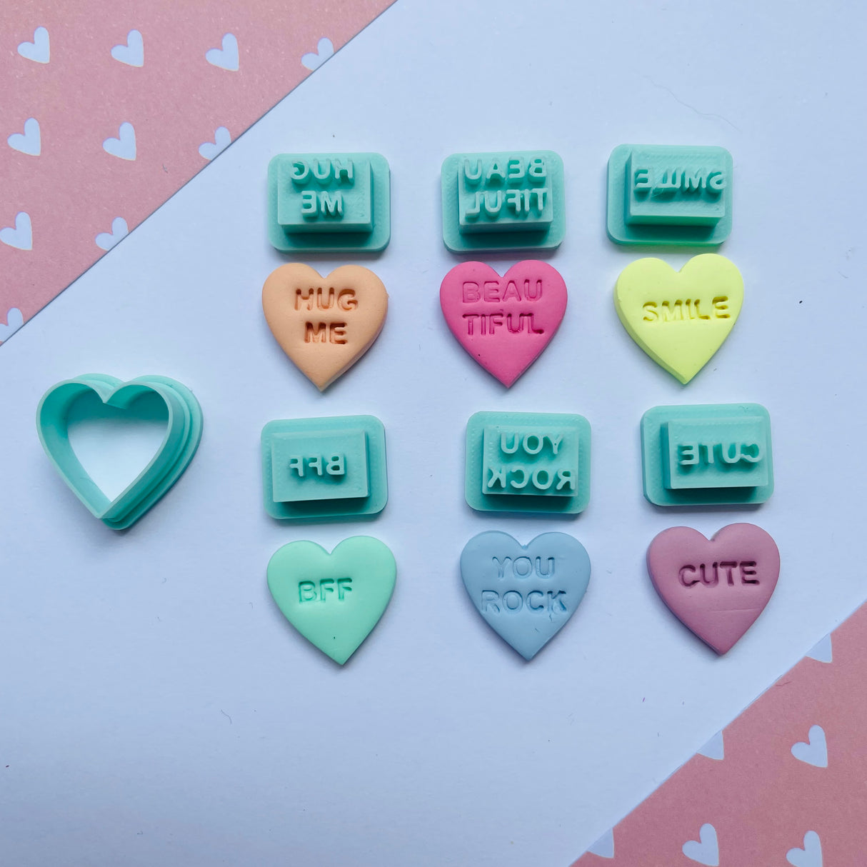 Candy Heart Stud Packs