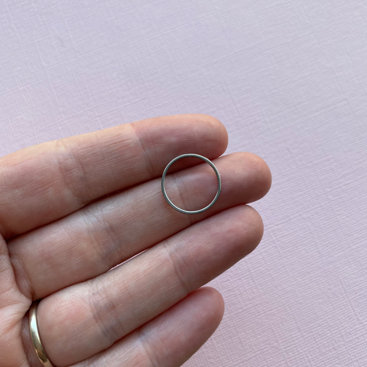 Circle Open Back Bezel - Stainless Steel - 20 pack
