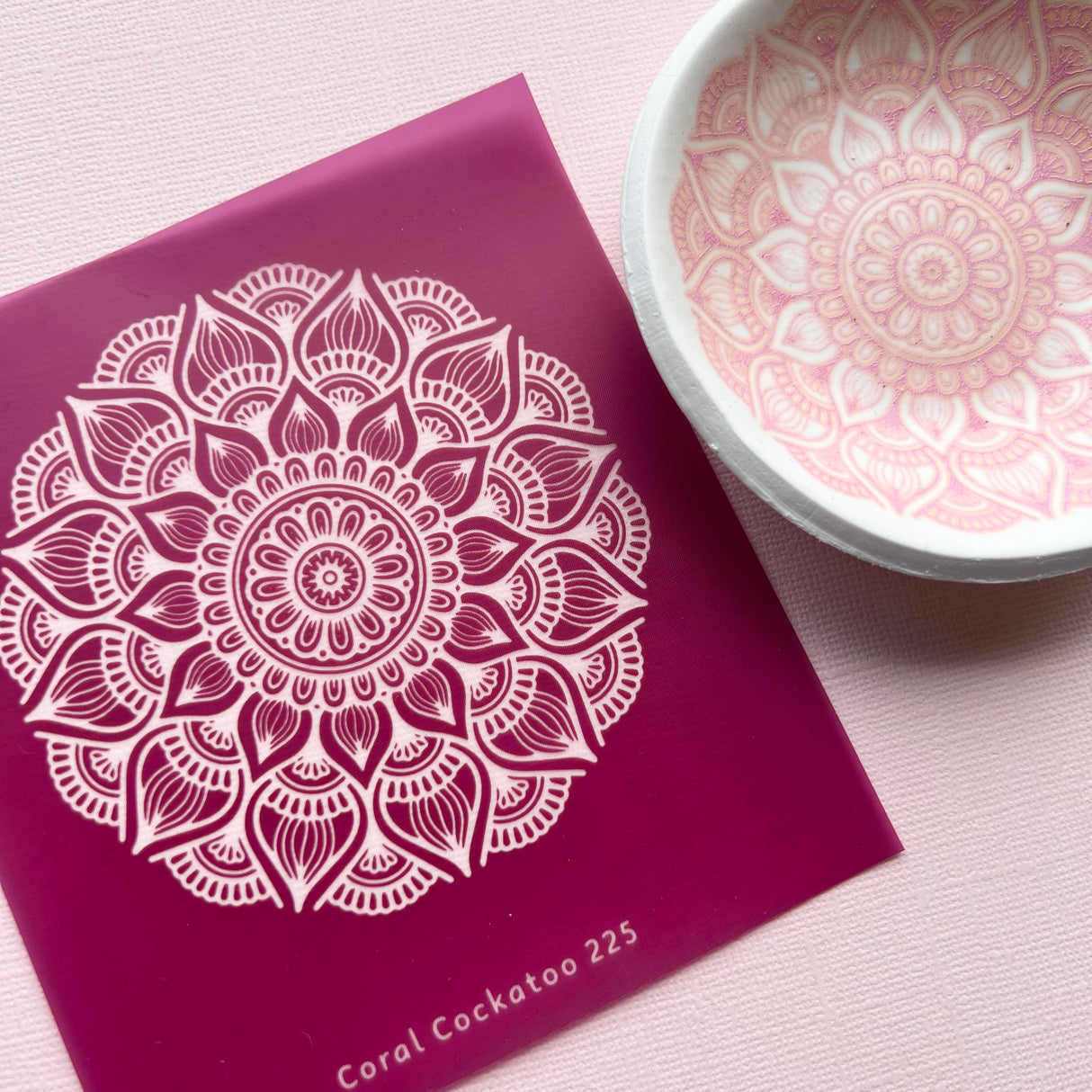 Mandala Trinket Dish Silk Screen