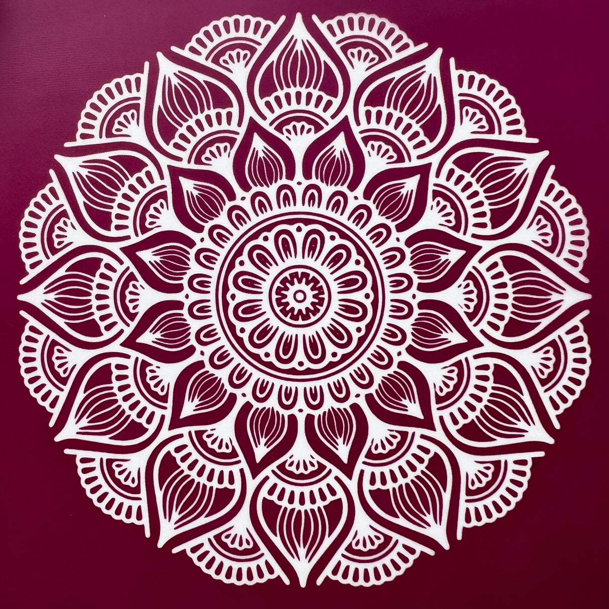 Mandala Trinket Dish Silk Screen