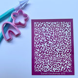 Inverted Mini Leopard Print Silk Screen