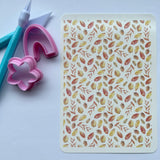 Watercolour Autumn Leaves & Acorns Waterslide Transfer Decal