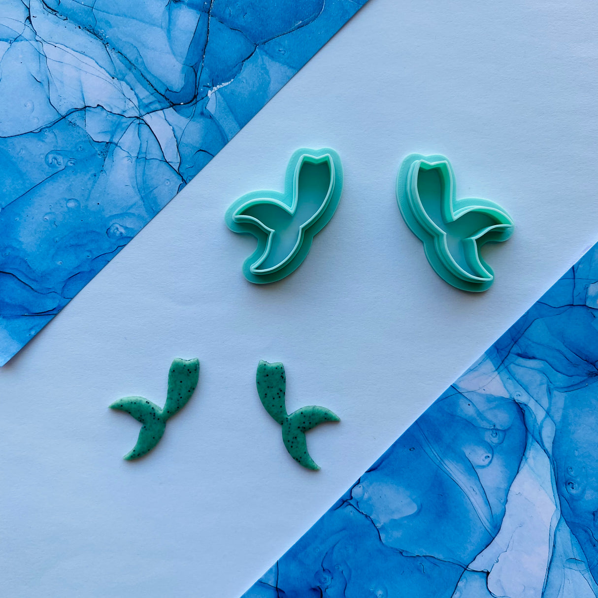 Mermaid Tail Mirrored Cutter Set