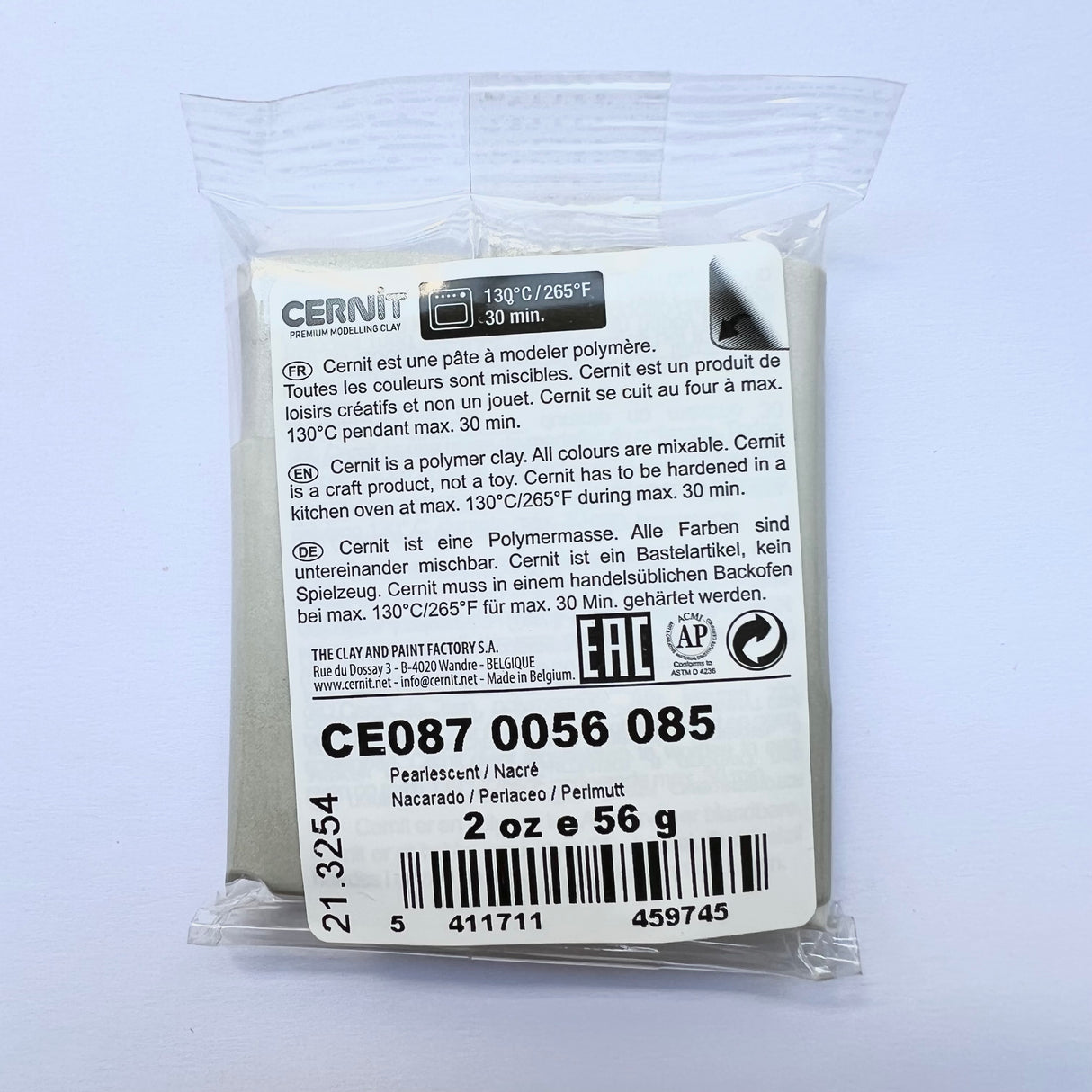 Cernit Metallic - Pearlescent White