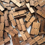 Linking Rectangle Wooden Earring Component - 10 pack
