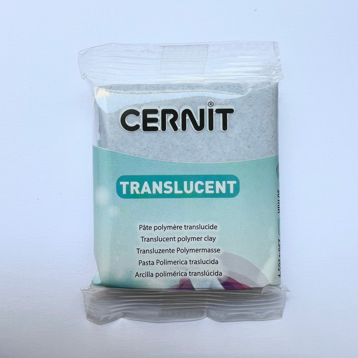 Cernit Translucent - Silver Glitter