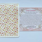 Watercolour Autumn Leaves & Acorns Waterslide Transfer Decal