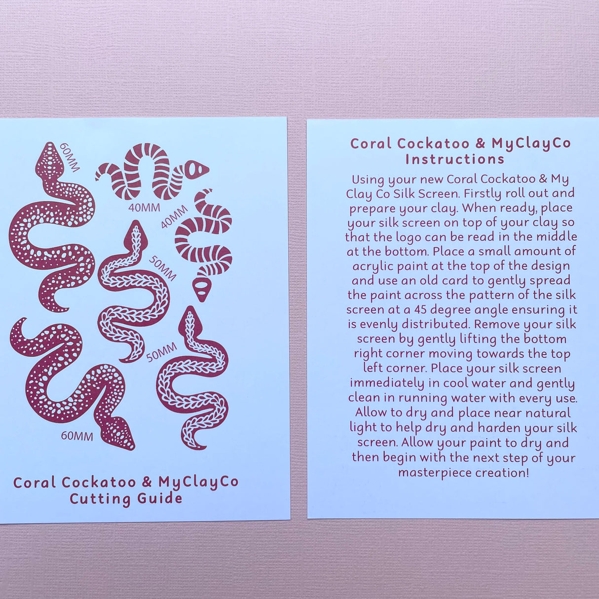 Patterned Snake Silk Screen