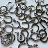 Horseshoe Charms - Stainless Steel - 10 pack