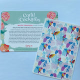 Watercolour Boho Parrots Waterslide Transfer Decal