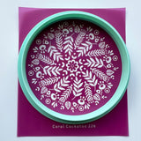 Folk Flowers Trinket Dish Silk Screen