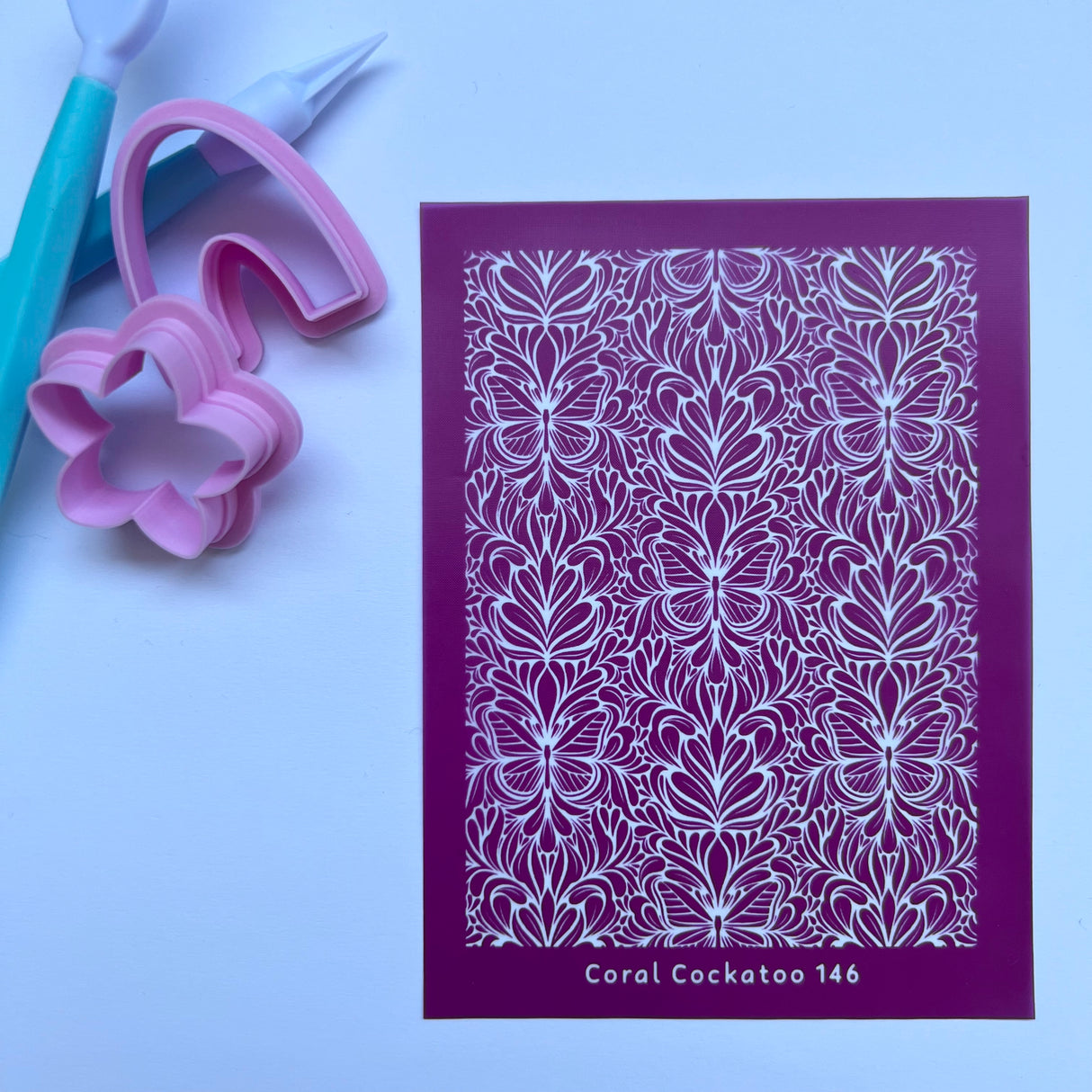 Art Nouveau Butterflies Silk Screen 146