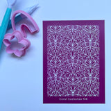 Art Nouveau Butterflies Silk Screen 146