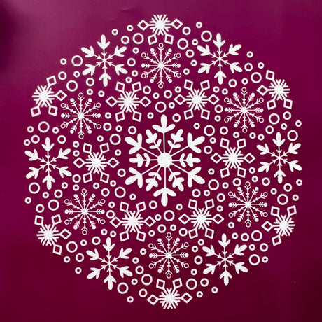 Snowflakes Trinket Dish Silk Screen