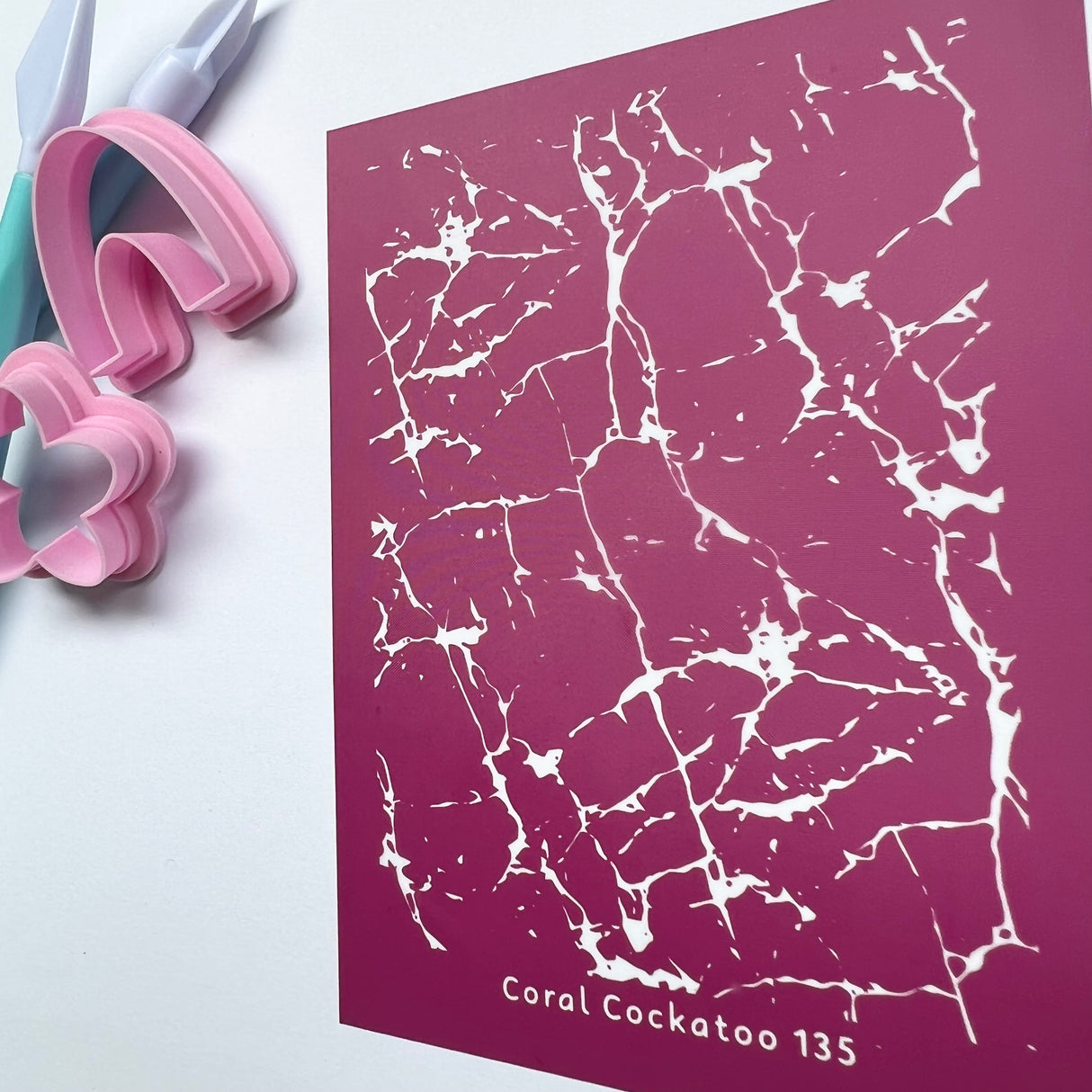Marble Crackle Silk Screen