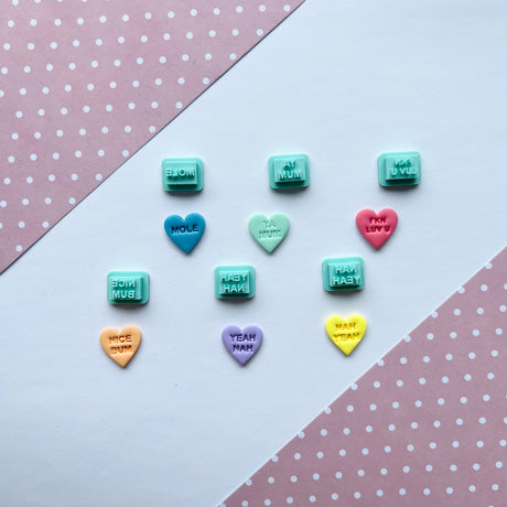 Candy Heart Stud Packs