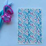 Pastel Folk Vines & Flowers Water Transfer Decal