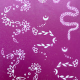 Floral Snake Silk Screen